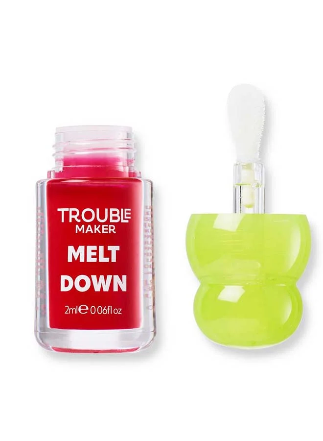 صانع المتاعب Melt Down Lip Oil Overload Pink